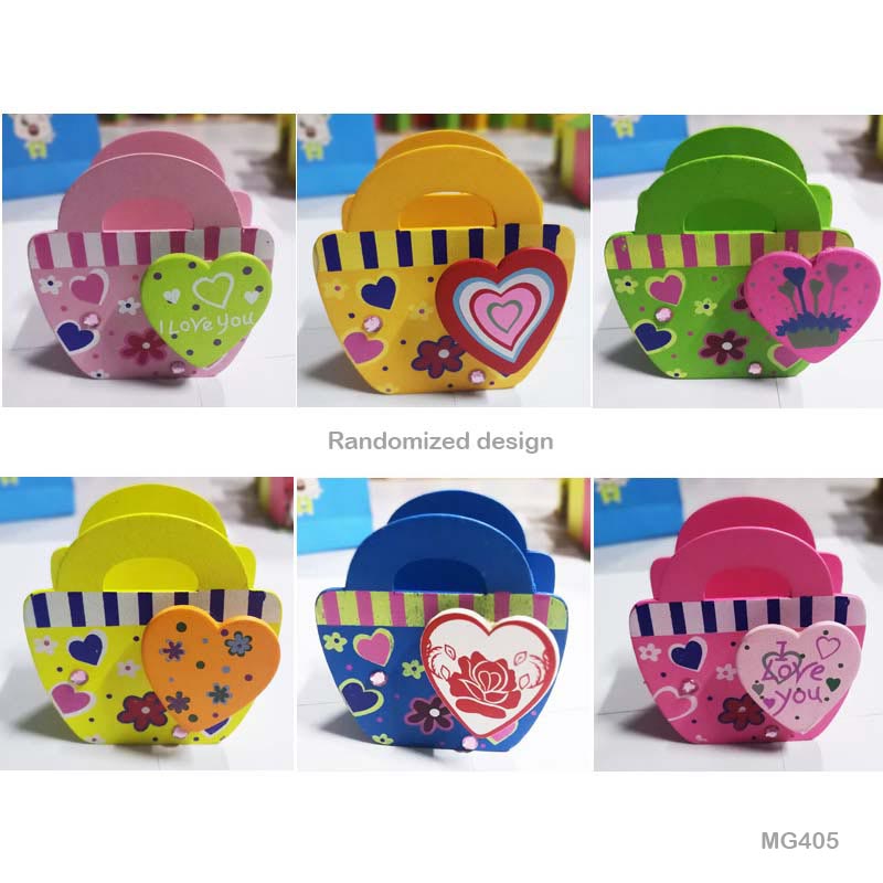 Gift To Love | Wooden Love Basket Pen Holder | Code : MG405