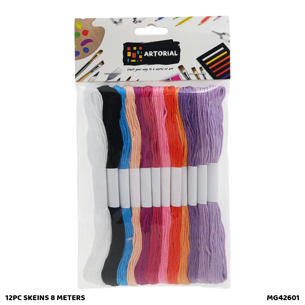 Gift To Love | Thread Skeins | Size : 8 Meters | Pcs : 12 Pc | Code : MG42601