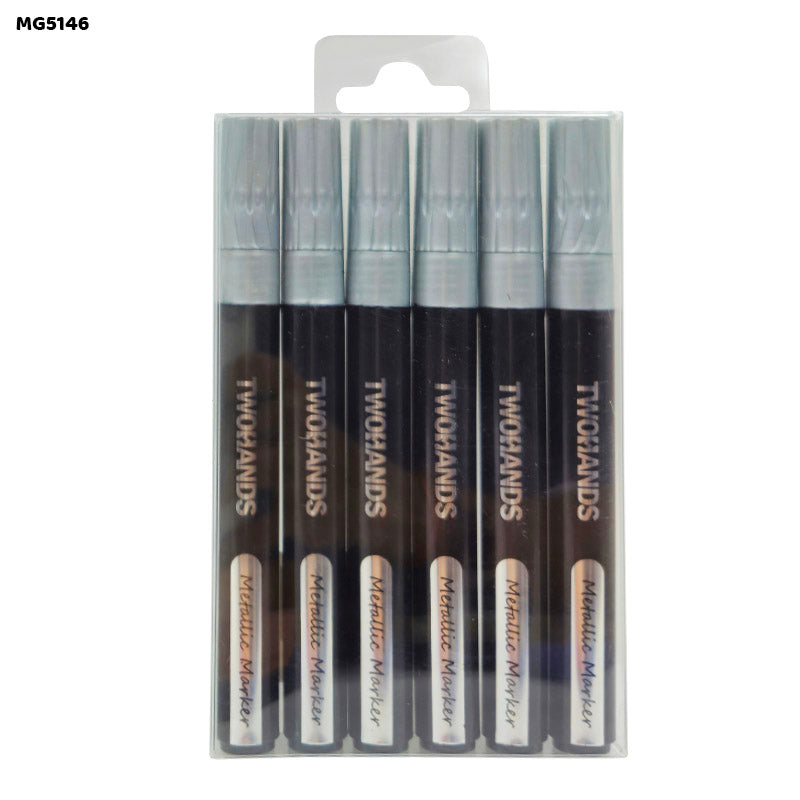 Gift To Love | Paint Marker | Color : Silver | Pcs : 6 Pcs | Code : MG5146