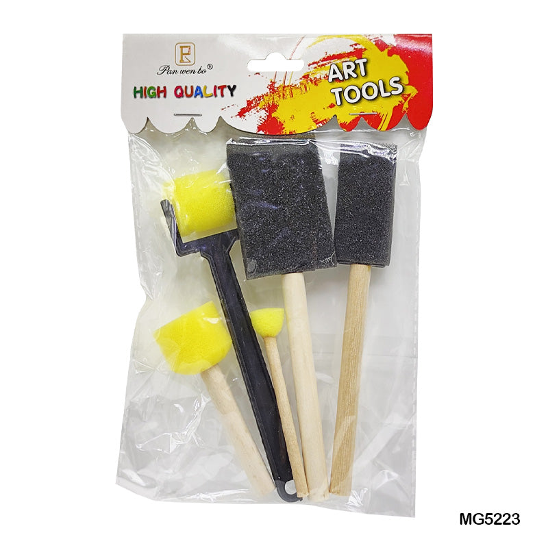 Gift To Love | Mixed Sponge Brush And Tool | Pcs : 5 Pcs | Code : MG5223