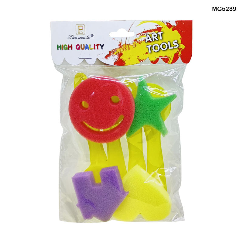 Gift To Love | Sponge Stamp Design Handle | Pcs : 4 Pcs | Code : MG5239