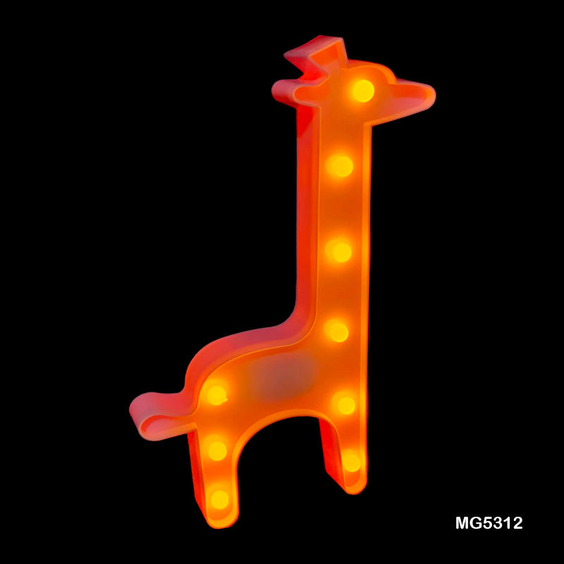 Gift To Love | Giraffe Shape Led Light Box | Color : Pink | Code : MG5312