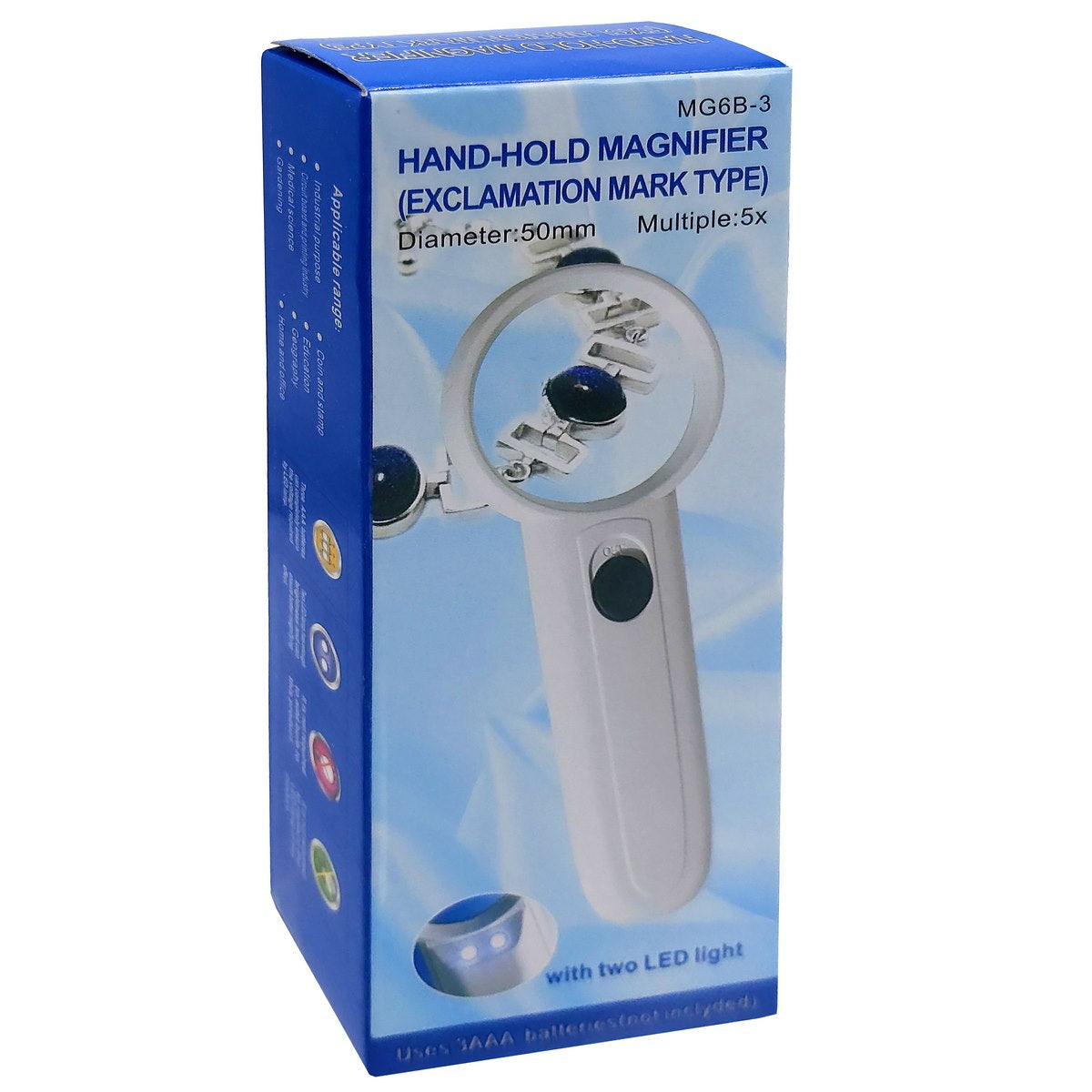 Gift To Love | Magnifier Glass Hand Hold | Size : 5X 50 Mm | Code : MG6B-3