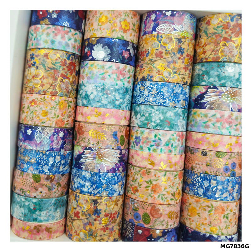 Gift To Love | Washi Tape | Size : 15 Mm X 2 Mtr | Pcs : 60 Pcs | Code : MG7836G