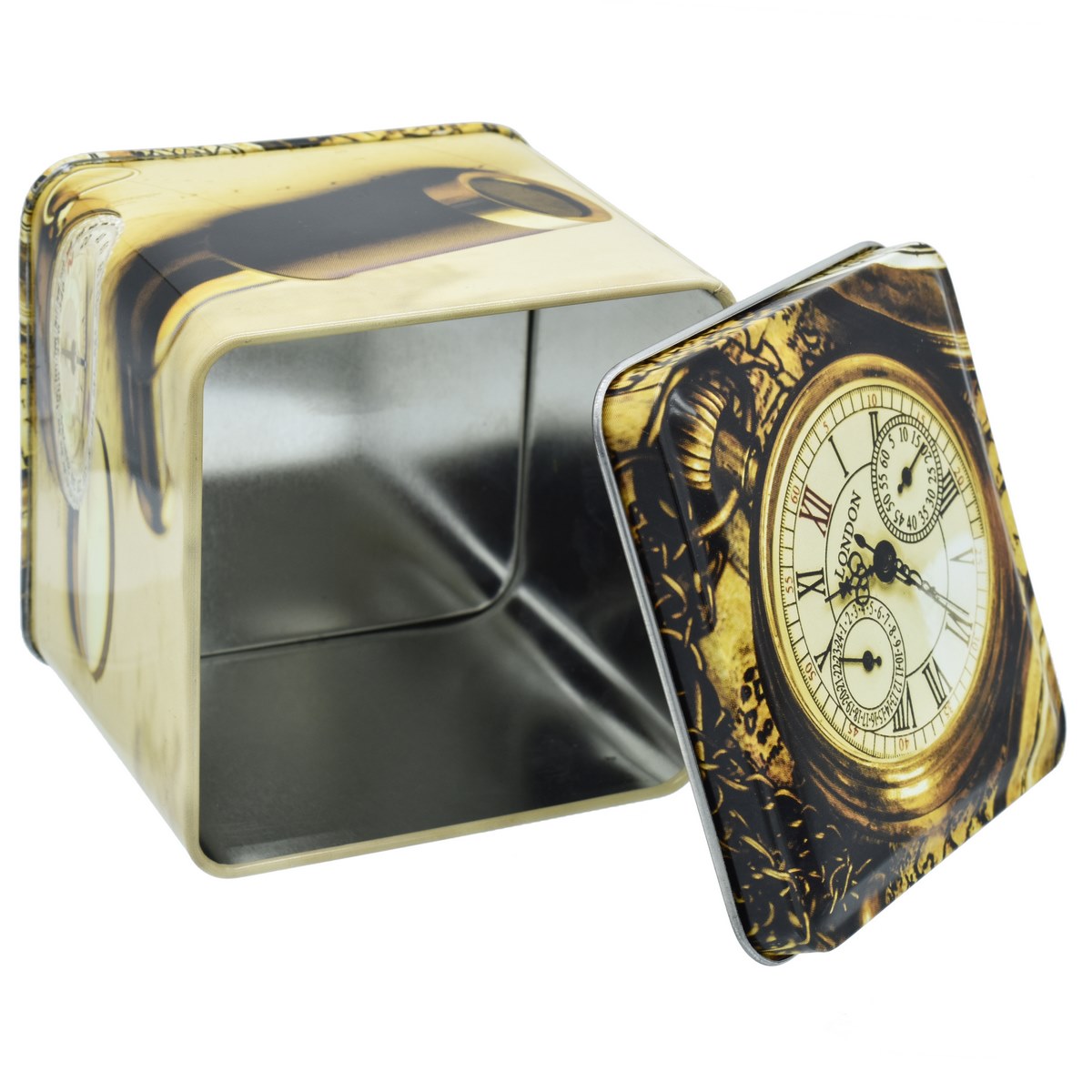Gift To Love | Metal Gift Box Printed Square | Size : 85 X 85 X 75 Mmh | Code : MG8575-B