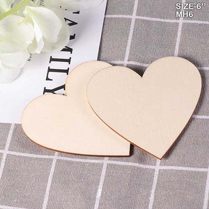 Gift To Love | Mdf Heart | Size : 6 Inch | Pcs : 10 Pcs | Code : MH6
