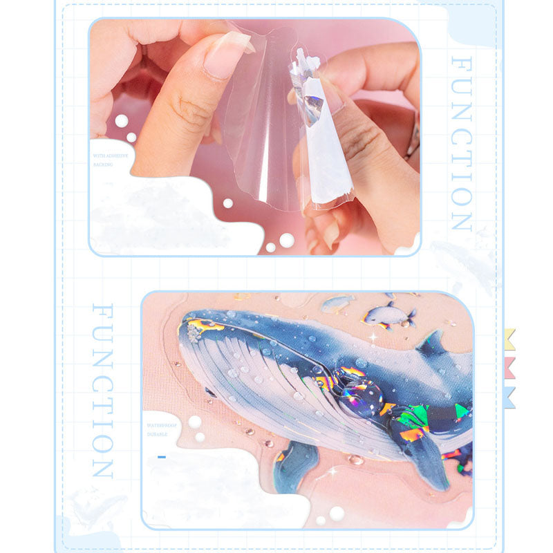 Gift To Love | Whale Falling Star Series Deco Sticker | Pcs : 10 Pc | Code : MHDJLXC001