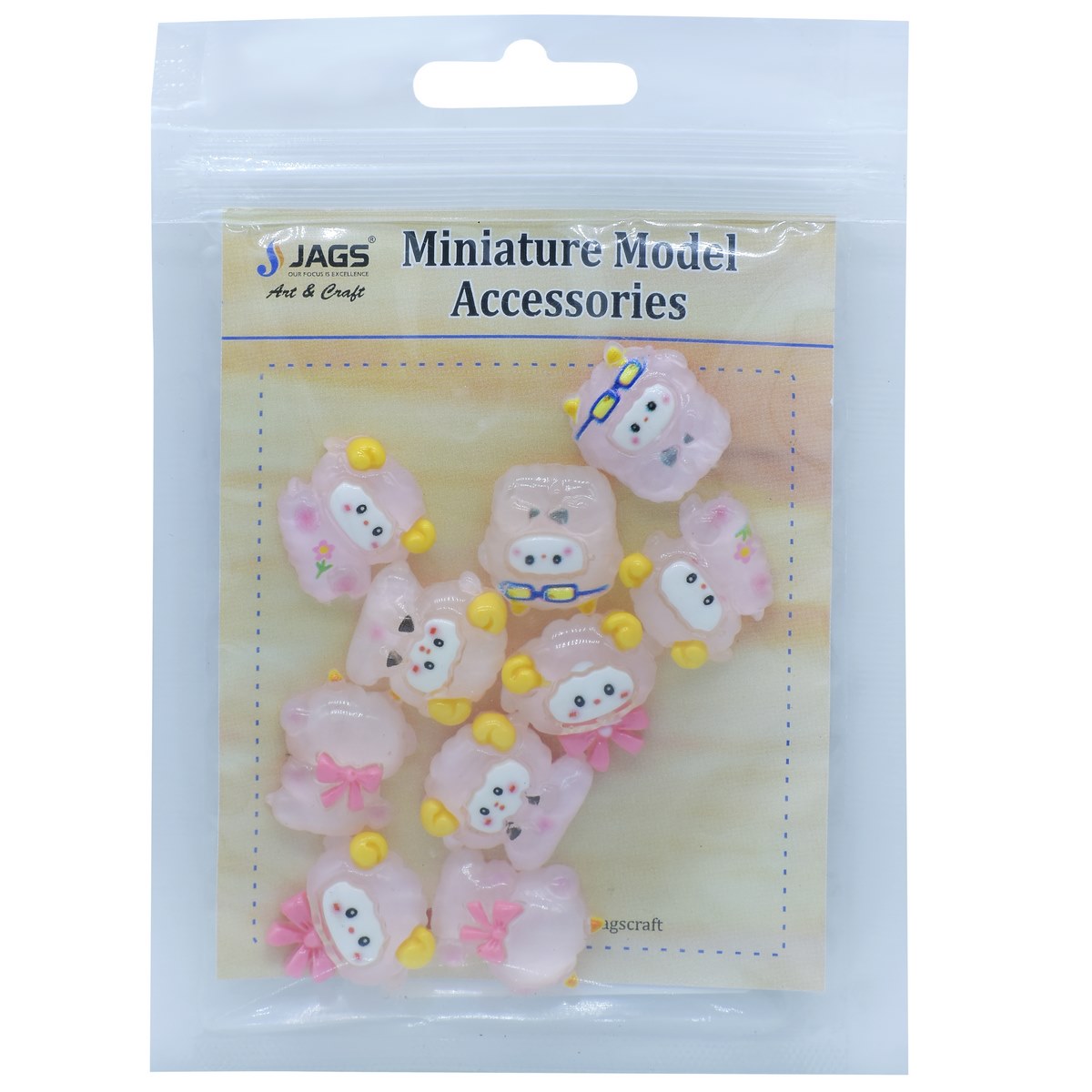 Gift To Love | Miniature Model Sheep | Color : Pink | Pcs : 10 Pcs | Code : MMA100