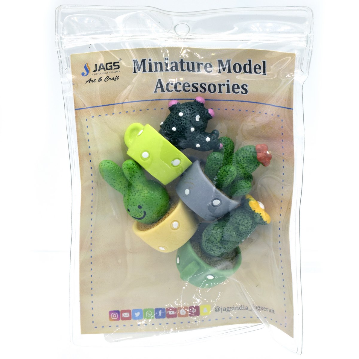 Gift To Love | Miniature Model Cactus Set | Pcs : 4 Pcs | Code : MMA36