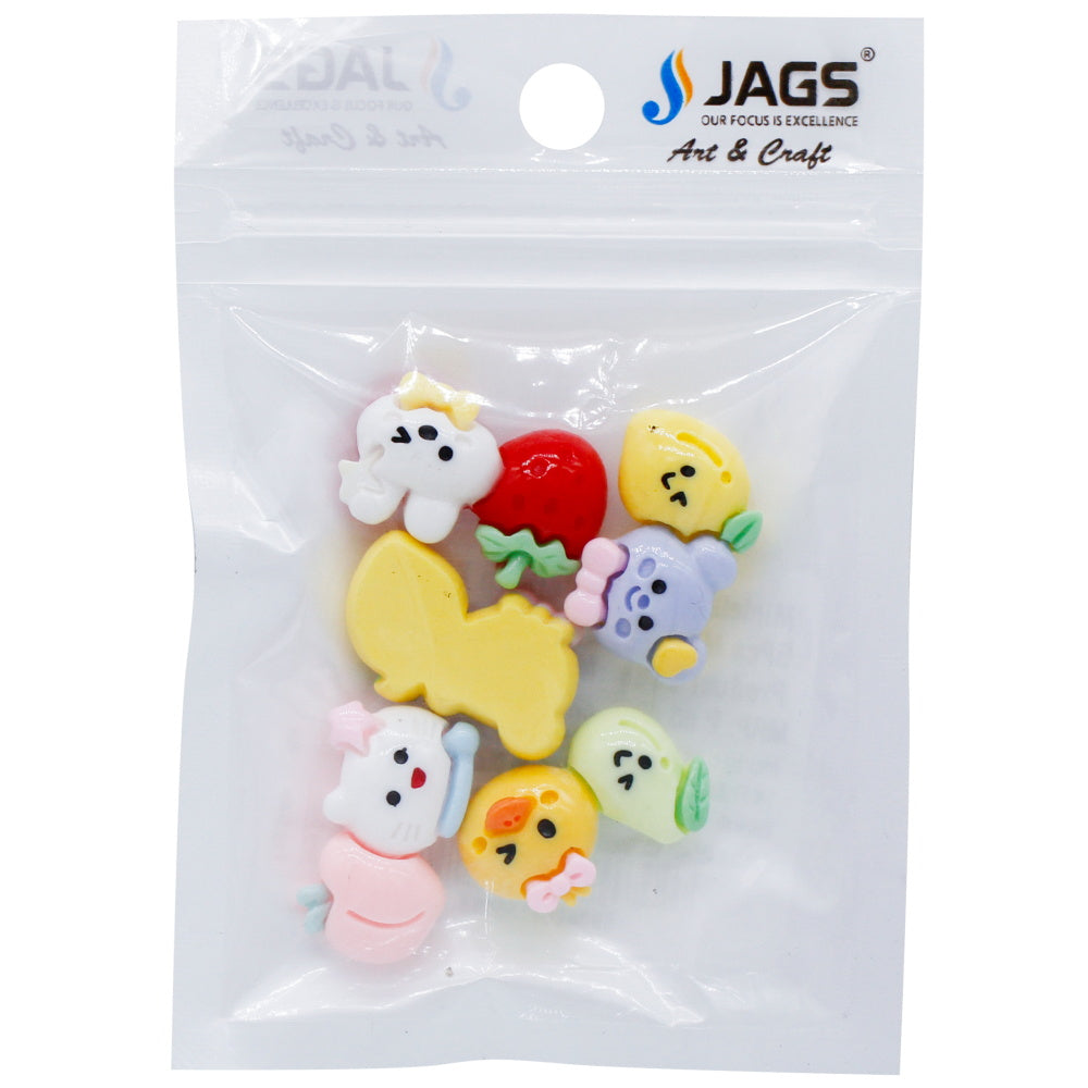 Gift To Love | Miniature Model Cartoon Fruit | Color : Mix Colour | Pcs : 5 Pcs | Code : MMAN-08