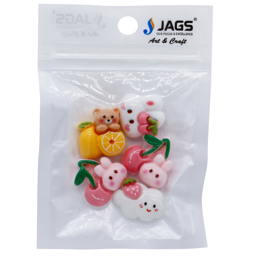 Gift To Love | Miniature Model Fruit & Flower | Color : Mix Colour | Pcs : 5 Pcs | Code : MMAN-29