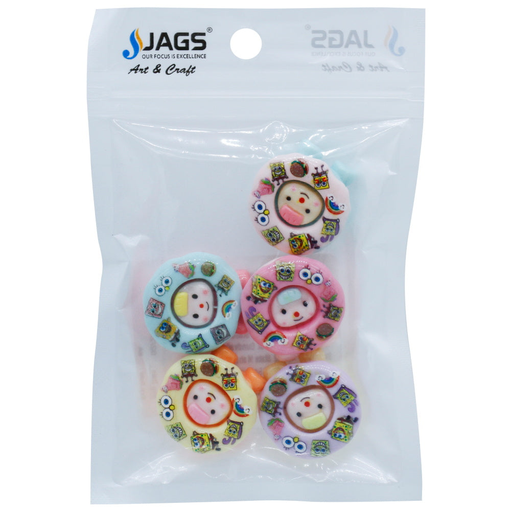 Gift To Love | Miniature Model Donut | Color : Mix Colour | Pcs : 5 Pcs | Code : MMAN-36