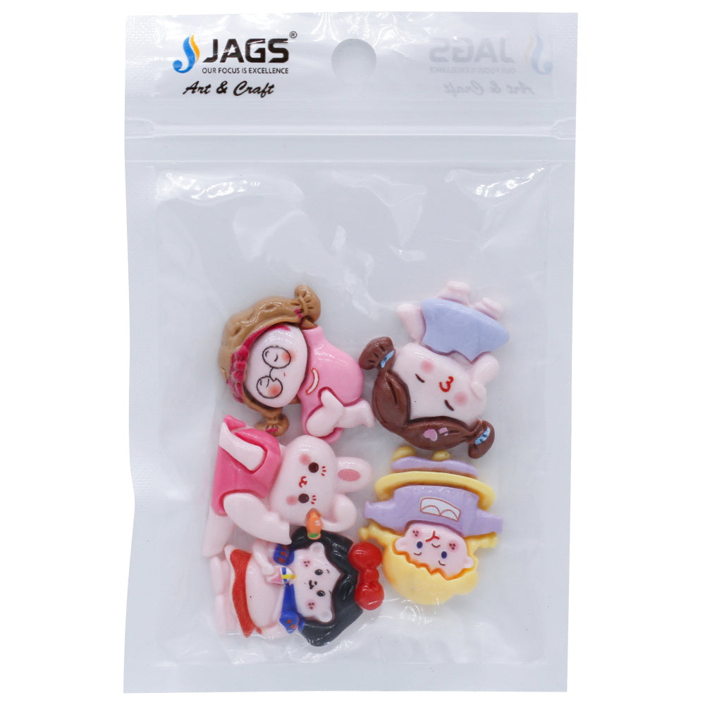 Gift To Love | Miniature Model Cartoon Girls | Color : Mix Colour | Pcs : 5 Pcs | Code : MMAN-38