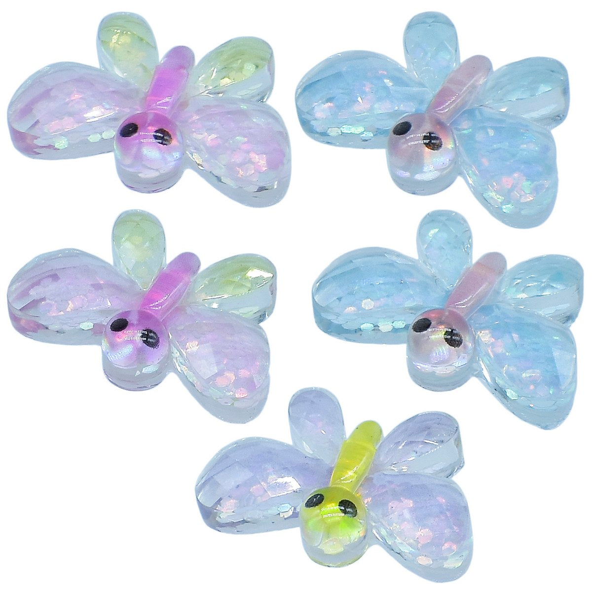 Gift To Love | Miniature Crystal Butterfly | Color : Mix Colour | Pcs : 5 Pcs | Code : MMAN-52