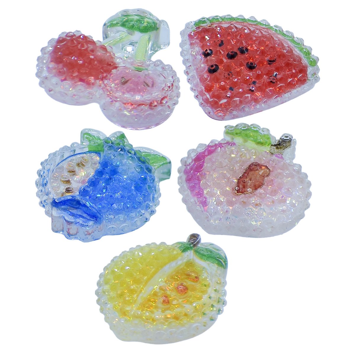Gift To Love | Miniature Crystal Fruit | Color : Mix Colour | Pcs : 5 Pcs | Code : MMAN-56
