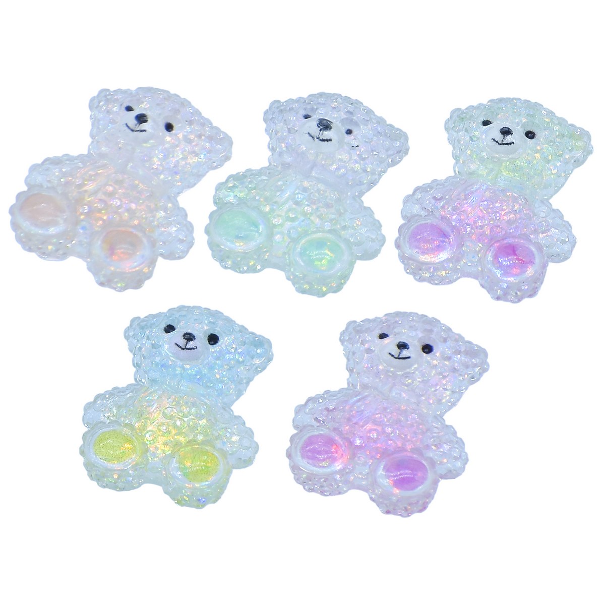 Gift To Love | Miniature Crystal Teddy | Color : Mix Colour | Pcs : 5 Pcs | Code : MMAN-58