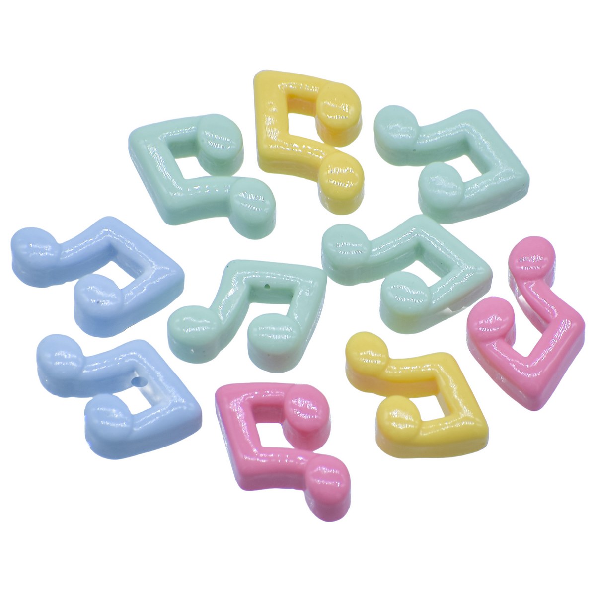 Gift To Love | Miniature Musical Symbol | Color : Mix Colour | Pcs : 10 Pcs | Code : MMAN-66