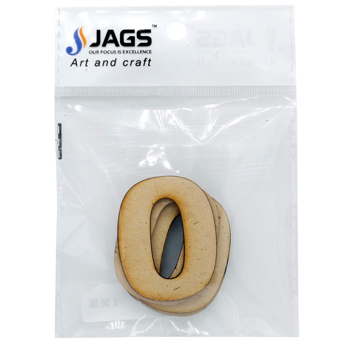 Gift To Love | Mdf Number Letter | Color : No 0 | Size : 2 Inch | Code : MNL2-0