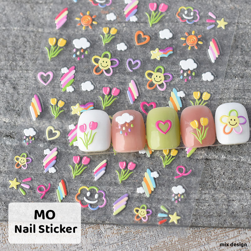 Gift To Love | 5D Creative Nail Stickers | Code : MO