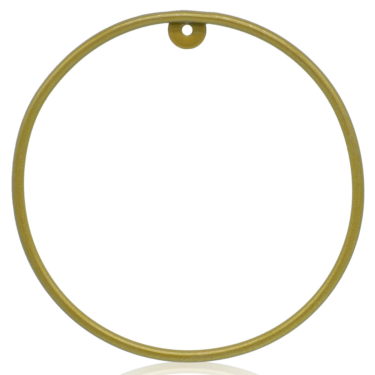 Gift To Love | Metal Ring Round | Color : Gold | Size : 6 Inch | Code : MRGR6INC
