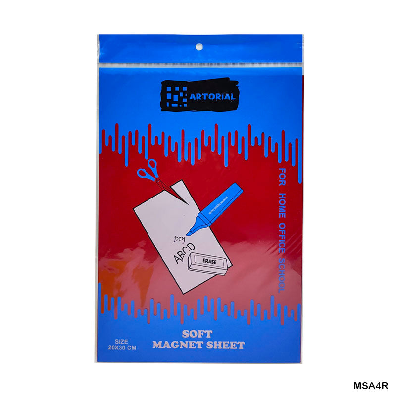 Gift To Love | Magnet Sheet A4 | Color : Red | Size : 20 Cm X 30 Cm | Code : MSA4R