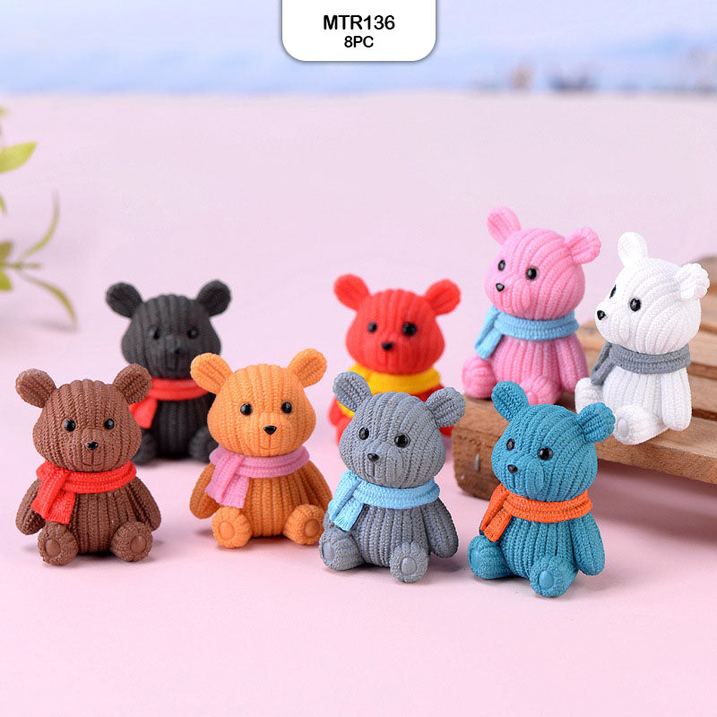 Gift To Love | Miniature Model Teddy Bear | Pcs : 8 Pcs | Code : MTR136