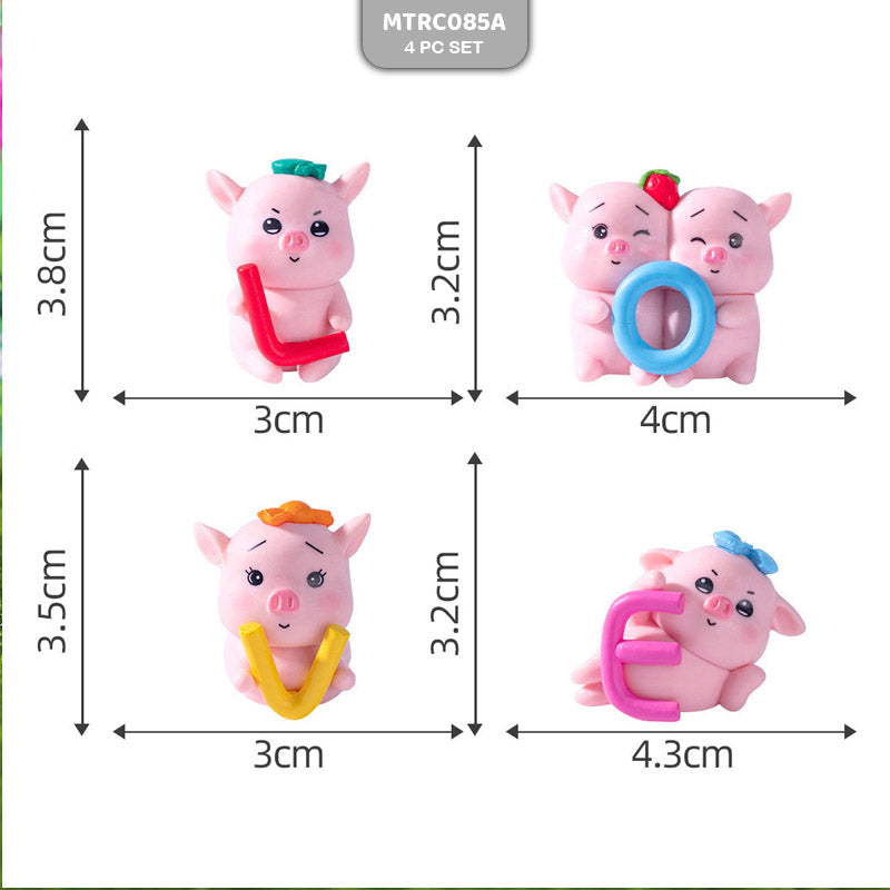 Gift To Love | Miniature Model Set Of 4 Pc | Pcs : 1 Set | Code : MTRC085A