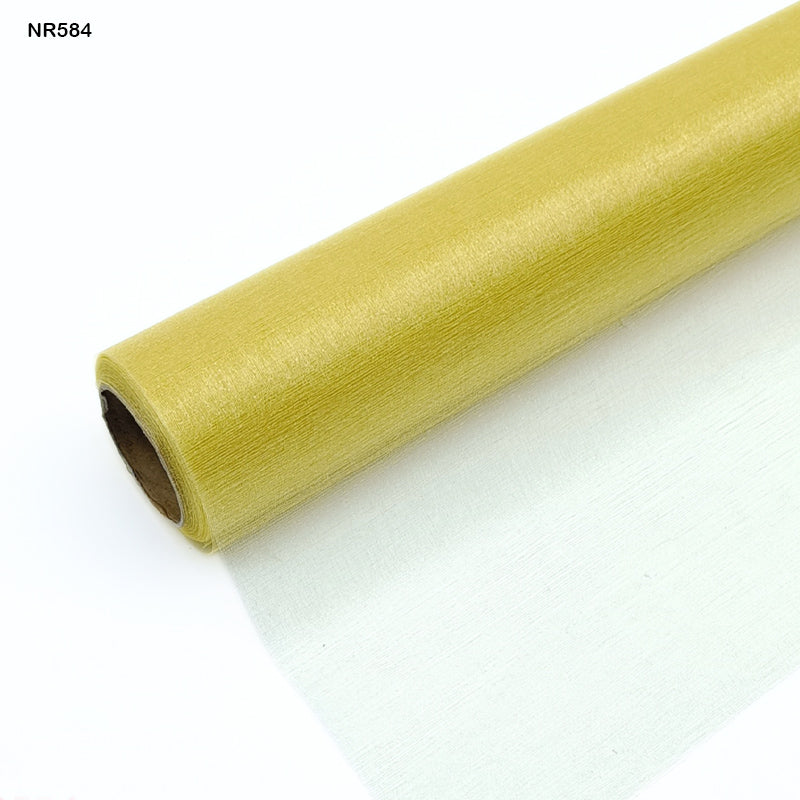 Gift To Love | Net Roll | Color : Gold | Size : 48 Cm X 10 Yard | Code : NR584