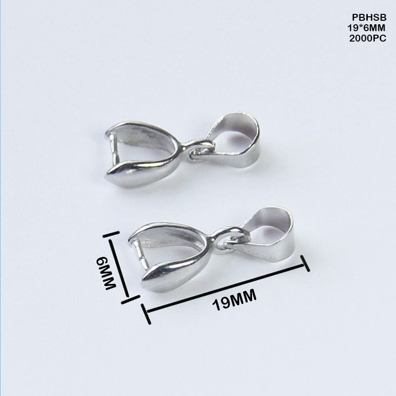 Gift To Love | Pendant Buckle Head | Color : Silver | Size : 19 Mm X 6 Mm | Pcs : 1000 Pcs | Code : PBHSB