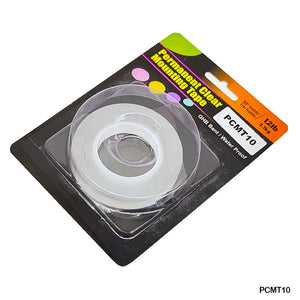 Gift To Love | Permanent Clear Mounting Tape | Size : 10 Mm X 3 M | Code : PCMT10