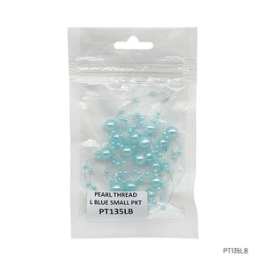 Gift To Love | Pearl Thread Small | Color : Light Blue | Size : 1.35 Mtr | Code : PT135LB