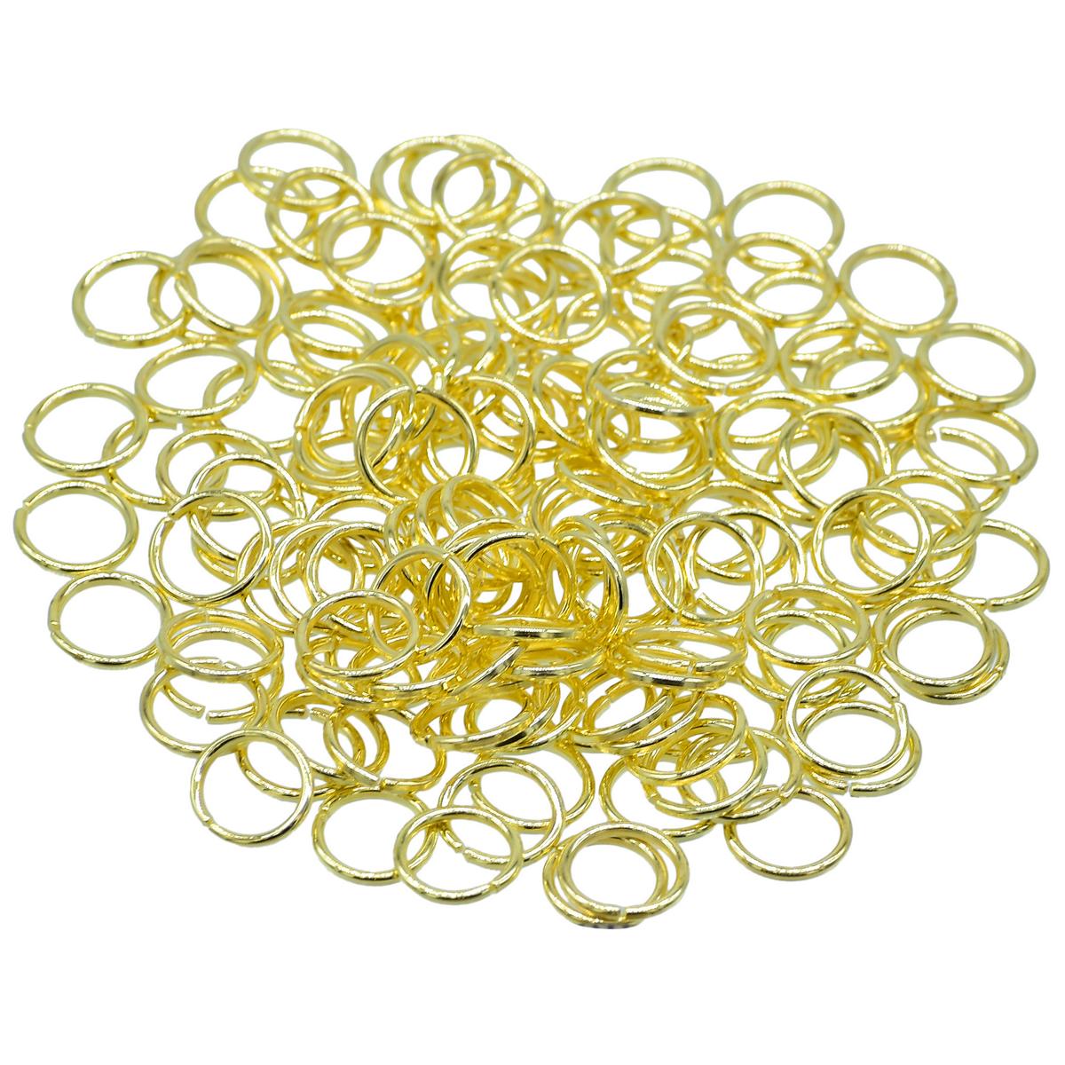 Gift To Love | Jewellery Jump Ring Gold | Size : 0.9 X 8 Mm Medium | Code : QJRGG02