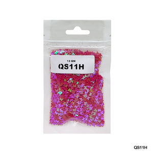 Gift To Love | Butterfly Sequins | Color : Red | Size : 3 Mm | Pcs : 10 Gm | Code : QS11H