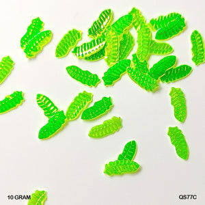 Gift To Love | Leaf Sequins | Size : Ss | Pcs : 10 Gm | Code : QS77C