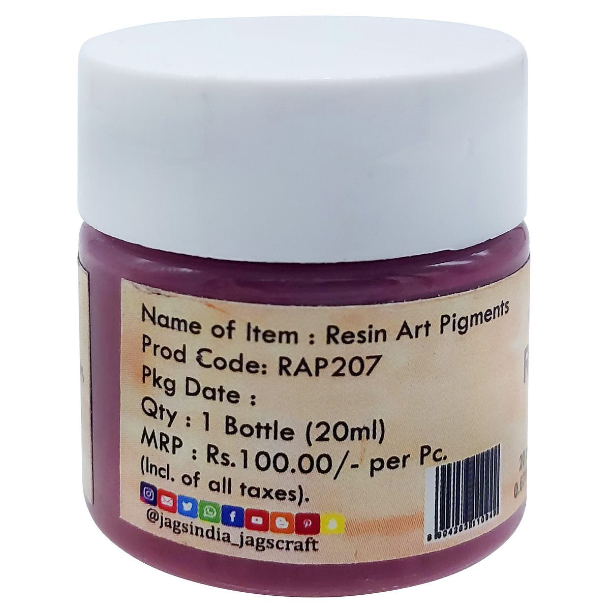 Gift To Love | Resin Art Pigments | Color : Pastel Brown | Size : 20 Ml | Code : RAP207
