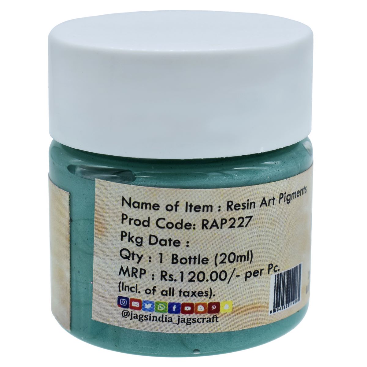Gift To Love | Resin Art Pigments | Color : Leafy Green | Size : 20 Ml | Code : RAP227
