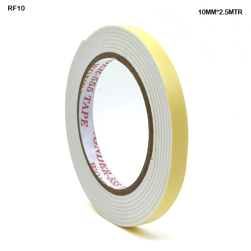 Gift To Love | Double Side Foam Tape | Size : 10 Mm X 2.5 Mtr | Code : RF10