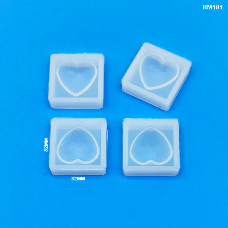 Gift To Love | Silicone Mold Heart | Pcs : 4 Pc | Code : RM181