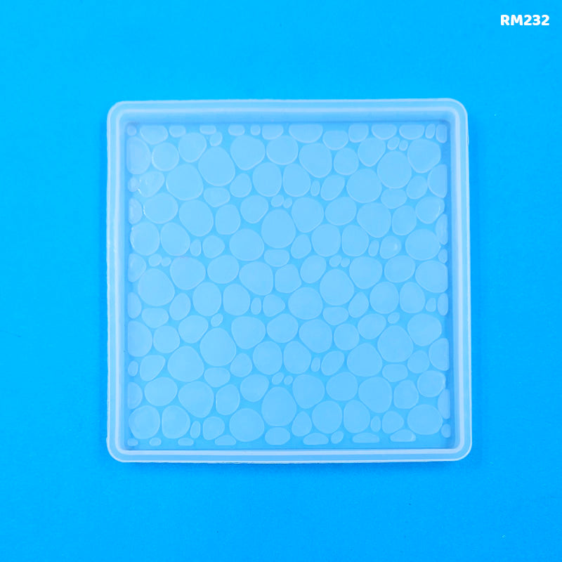 Gift To Love | Silicon Mozak Coaster Mold | Size : 4 Inch Square | Code : RM232