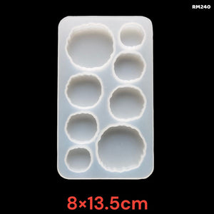 Gift To Love | Silicon 8 Cavity Round Agate Mold | Code : RM240