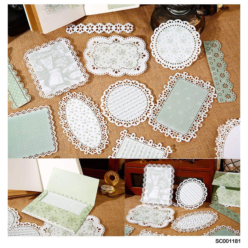 Gift To Love | Retro Lace Border Paper Cutout | Pcs : 20 Pcs | Code : SC001181