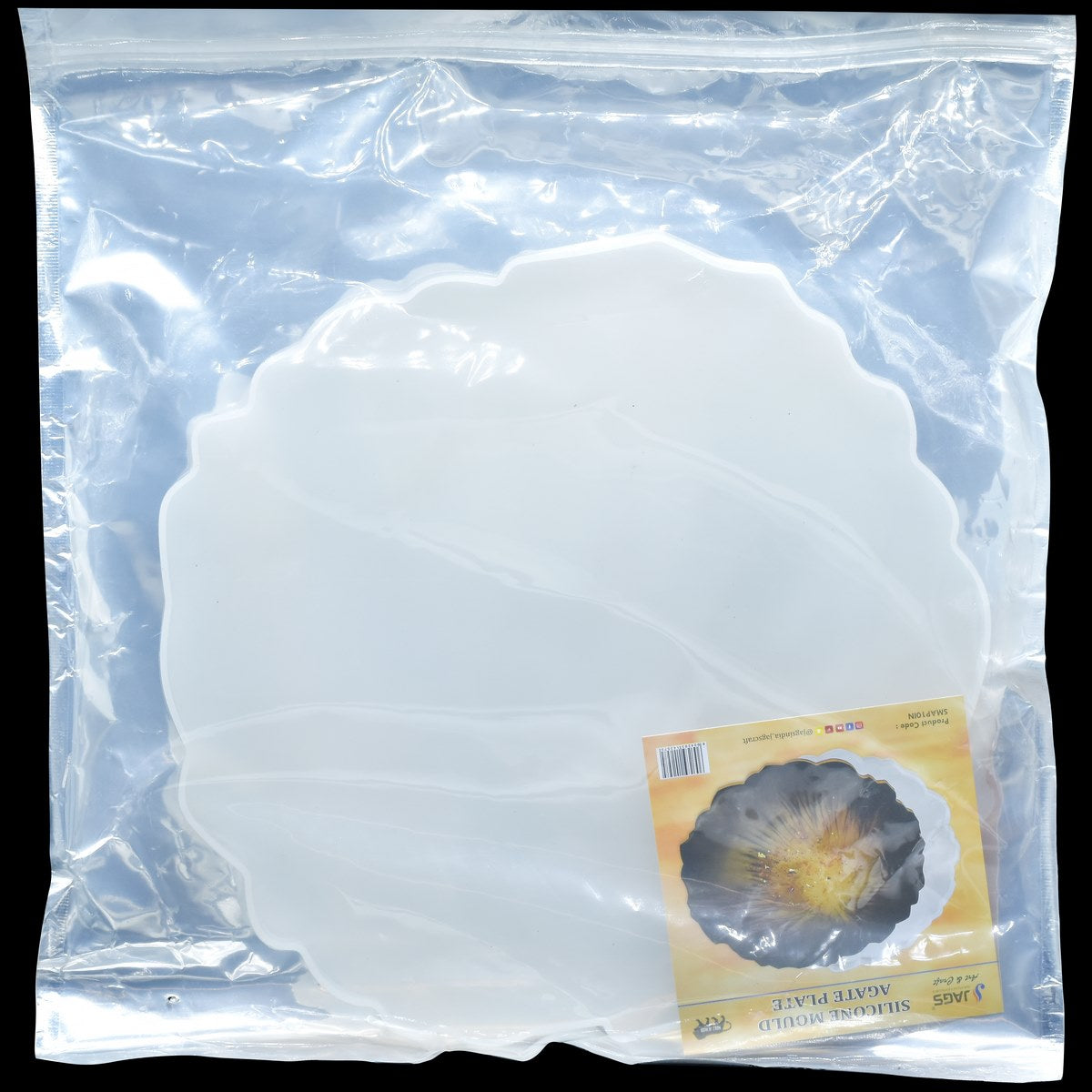 Gift To Love | Silicone Mould Agate Plate Design | Size : 10 Inch | Code : SMAP10IN