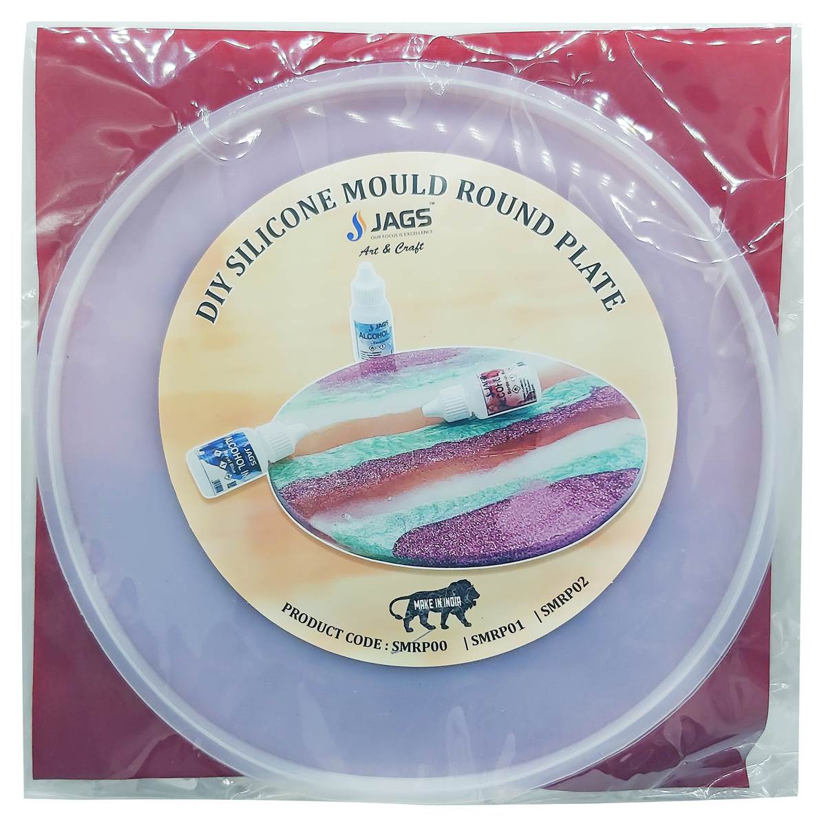 Gift To Love | Silicone Mould Round Plate | Size : 6 Inch | Code : SMRP00