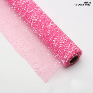 Gift To Love | Snow Roll | Color : Light Pink | Size : 40 Cm X 5 Yard | Code : SNR12