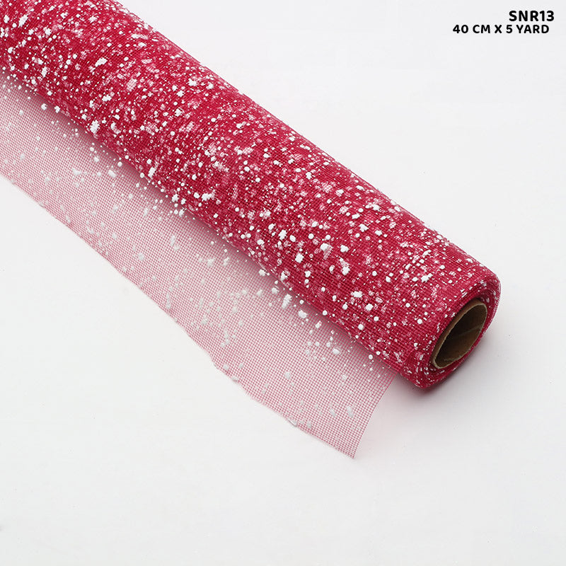 Gift To Love | Snow Roll | Color : Dark Pink | Size : 40 Cm X 5 Yard | Code : SNR13