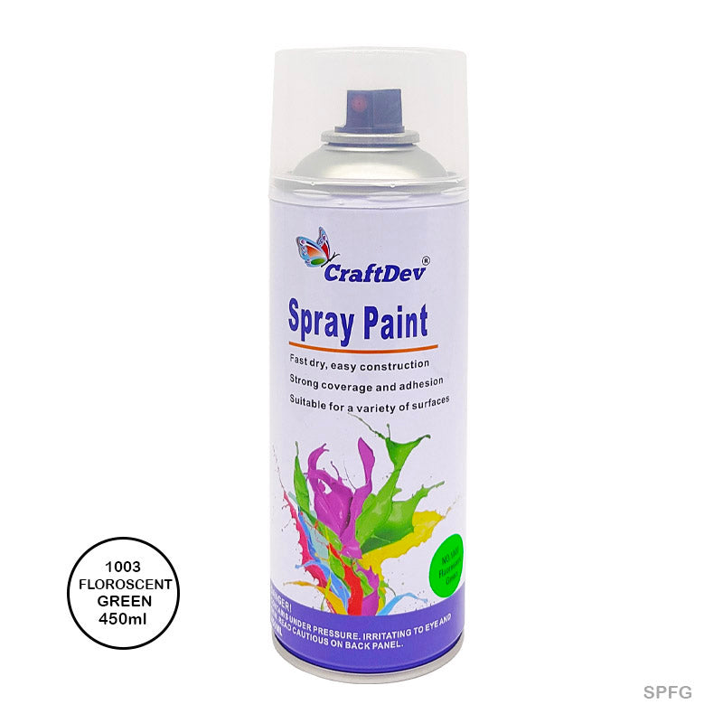 Gift To Love | Spray Paint | Color : Fluorescent Green | Size : 450 Ml | Code : SPFG
