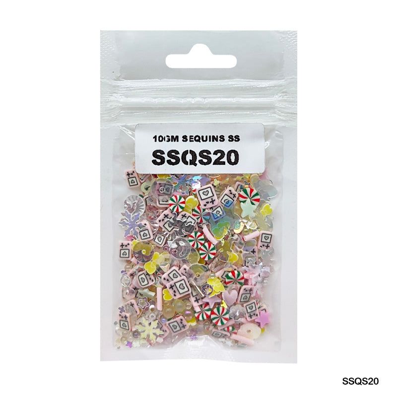 Gift To Love | Sequins Ss | Color : Multi | Pcs : 10 Gm | Code : SSQS20