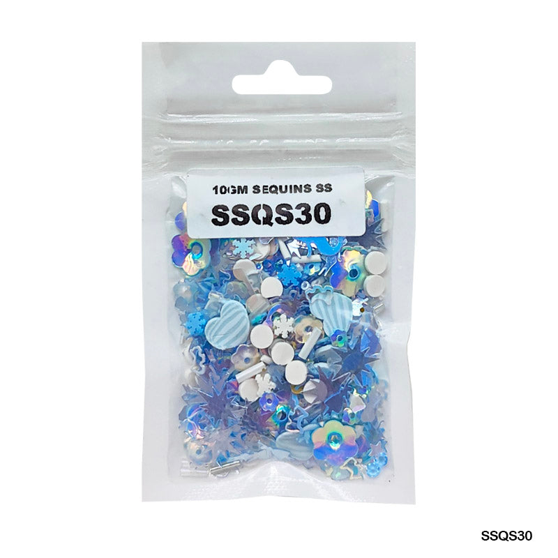 Gift To Love | Sequins | Color : Multi | Pcs : 10 Gm | Code : SSQS30