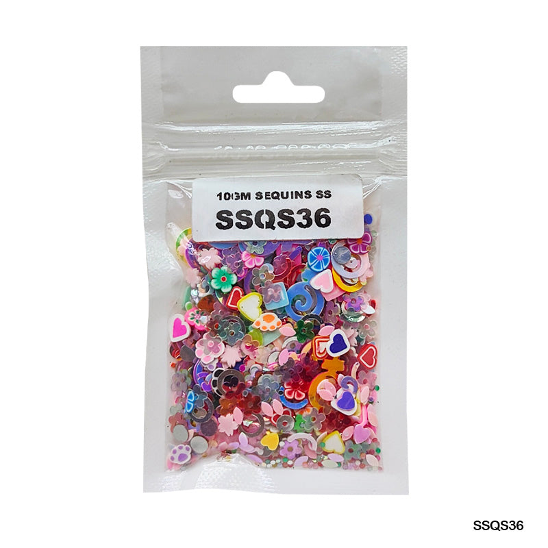 Gift To Love | Sequins Ss | Color : Multi | Pcs : 10 Gm | Code : SSQS36