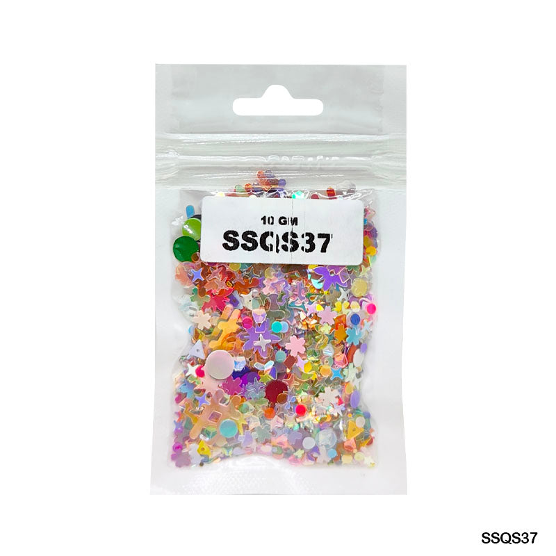 Gift To Love | Sequins | Color : Multi | Pcs : 10 Gm | Code : SSQS37